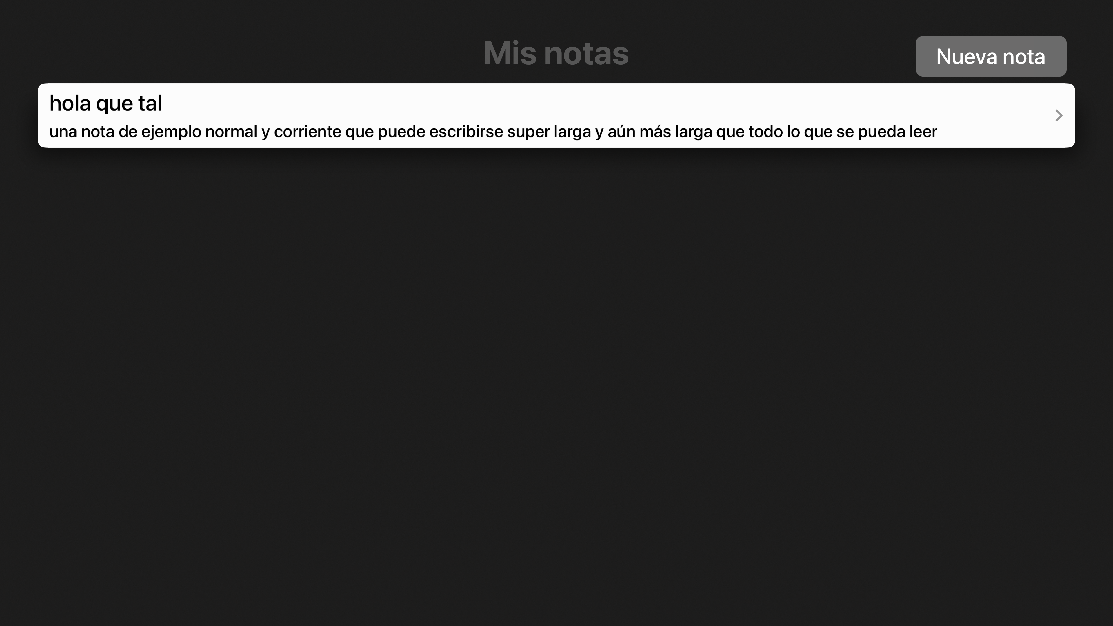 Simple Notes App tvOS