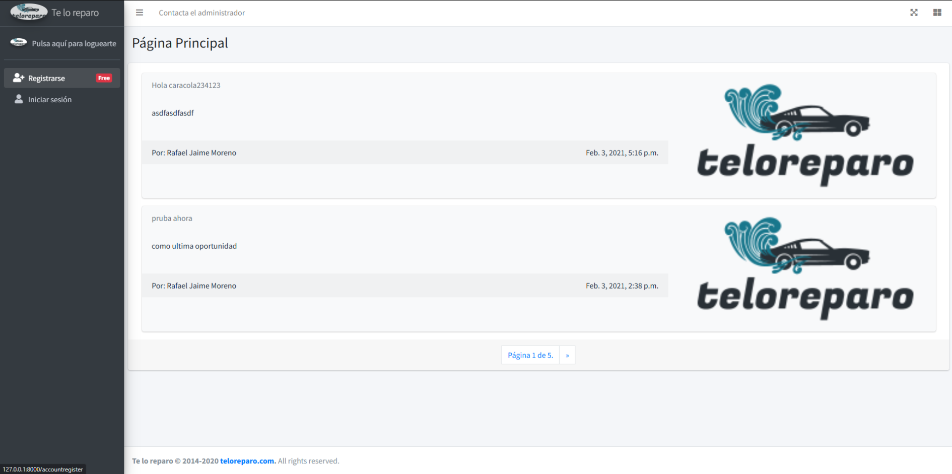 Teloreparo (Django Backend)